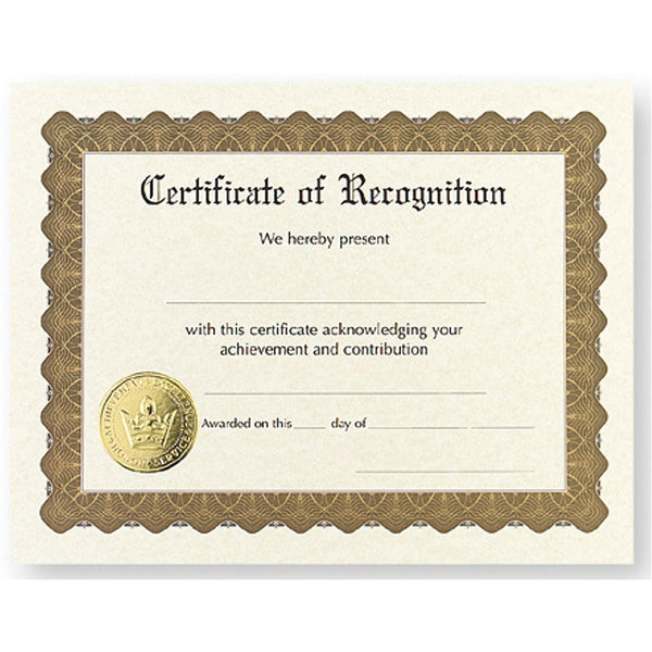 Certificate of Recognition